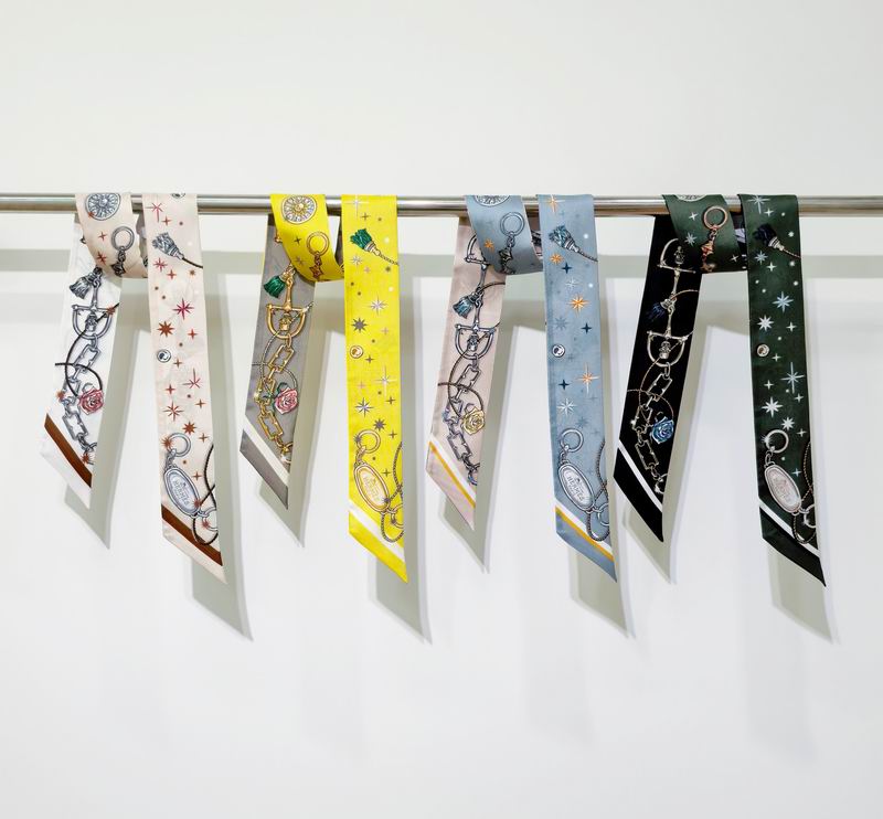 Hermes silk ribbon 5X86cm E102201